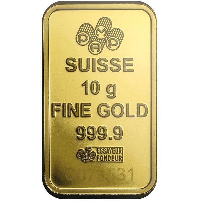24k 100 Grams Of 10k Gold Worth Buy 10 Gram Gold Bar- PAMP Suisse